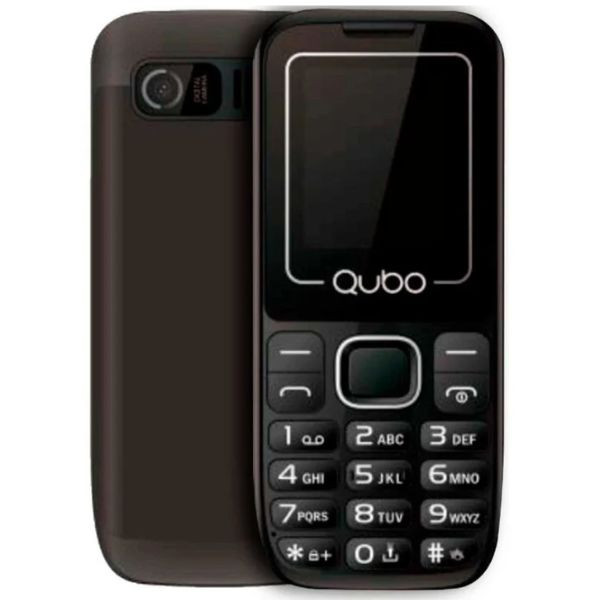 Teléfono móvil qubo p-180bk para personas mayores/ negro D