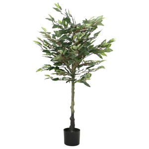 Árbol ficus artificial 480 hojas verde 130 cm D