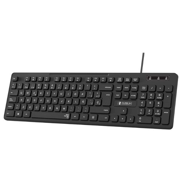 Teclado subblim business slim silencioso/ negro D