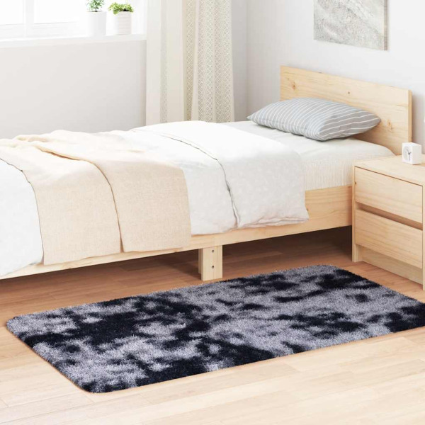 Alfombra de pelo largo NAVARRA gris oscuro 80x150 cm poliéster D