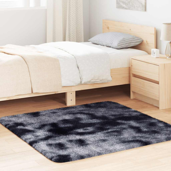 Alfombra de pelo largo NAVARRA gris oscuro 120x120 cm poliéster D