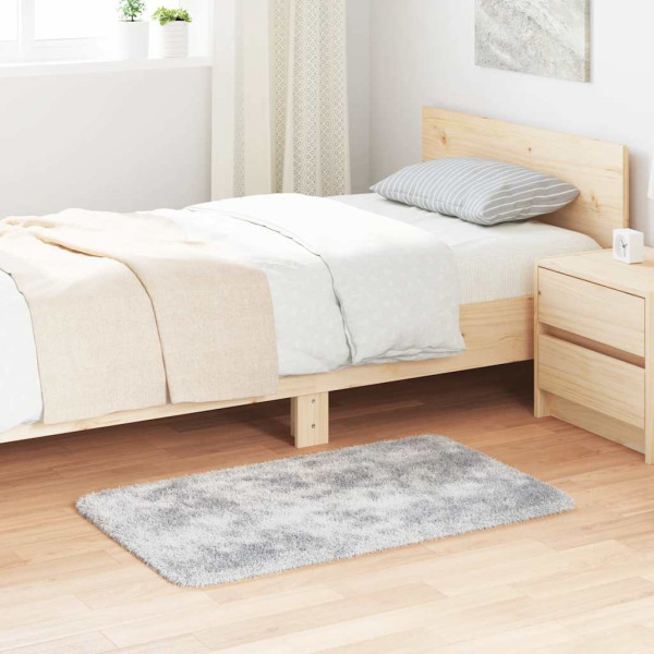 Alfombra de pelo largo NAVARRA gris claro 60x100 cm poliéster D