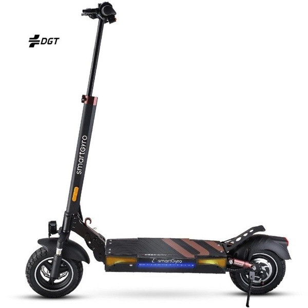 Patinete eléctrico smartgyro speedway pro certificado/ motor 1000w/ ruedas 10'/ 25km/h /autonomía 60km/ negro y azul D