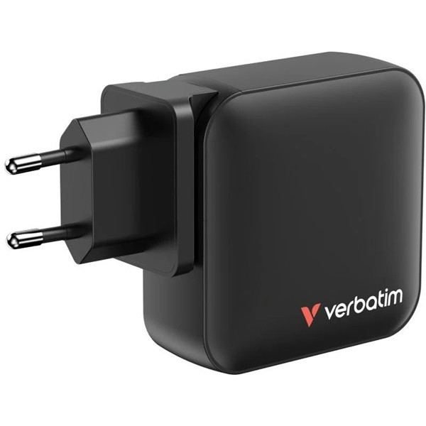 Cargador de pared  Universal Verbatim Mini GaN Wall Charger negro D