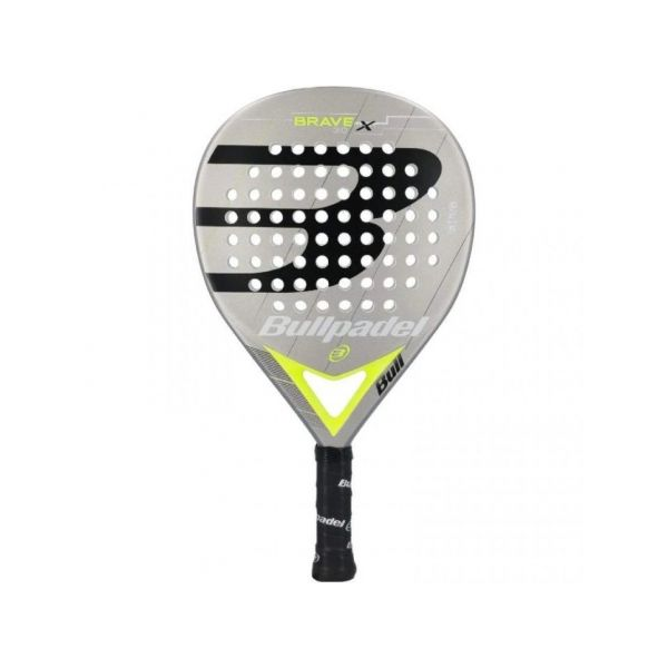 Pala de pádel bullpadel brave 3.0 2021/ gris y amarilla D