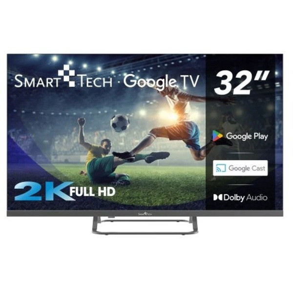 Smart TV SMART TECH 32" LED FHD 32FG01V preta D