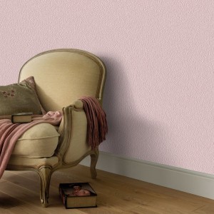 Rollos de papel pintado no tejido 4 uds rosa brillante liso D