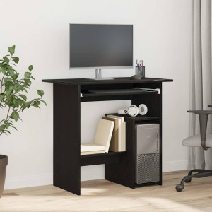 Escritorio roble negro 80x45x74 cm madera de ingeniería D