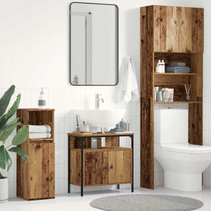 Mueble de baño para lavabo de madera antigua 60x30x60 cm D