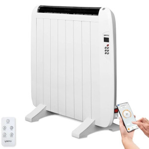 Radiador eléctrico pared/pie Yoevu 1200 W blanco D