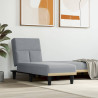 Chaise longue tecido cinzento-claro 1