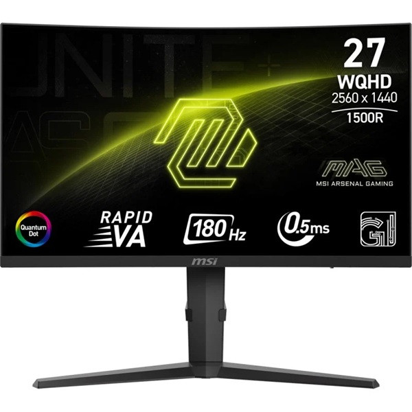 Monitor Gaming MSI MAG 27" 275CQRF QD E2 negro D