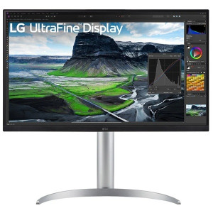 Monitor profesional lg 27uq850-w 27'/ 4k/ multimedia/ regulable en altura/ plata D