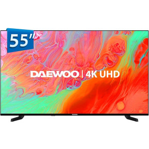 Smart TV DAEWOO 55" LED 4K UHD 55DM65UV negro D