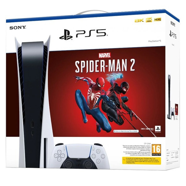 VIDEOCONSOLA SONY PS5 + MARVEL S SPIDER-MAN 2 PREMIUM OCASION D