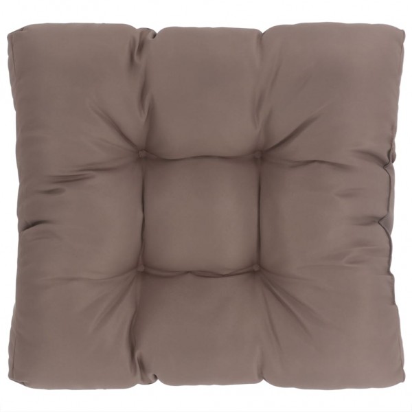 Cusco de sofá de paletes de tecido grisalho 80x80x12 cm D