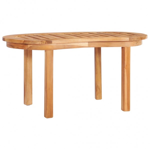 Mesa de centro de madeira maciça de teca 90x50x45 cm D