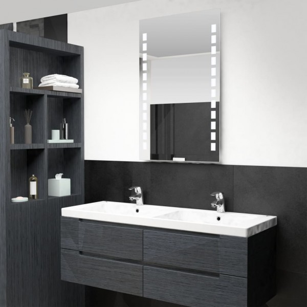 Espejo de pared de baño con LED 60x100 cm D