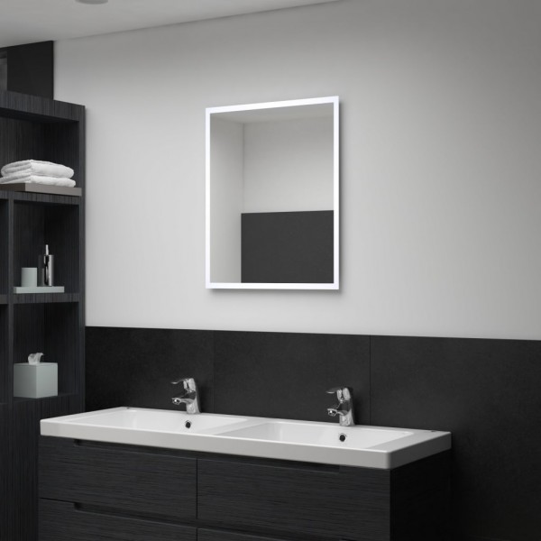 Espejo de pared de baño con LED 50x60 cm D