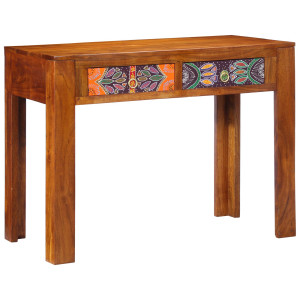 Escritorios Marrón Madera maciza de Sheesham Regular Rectangular D
