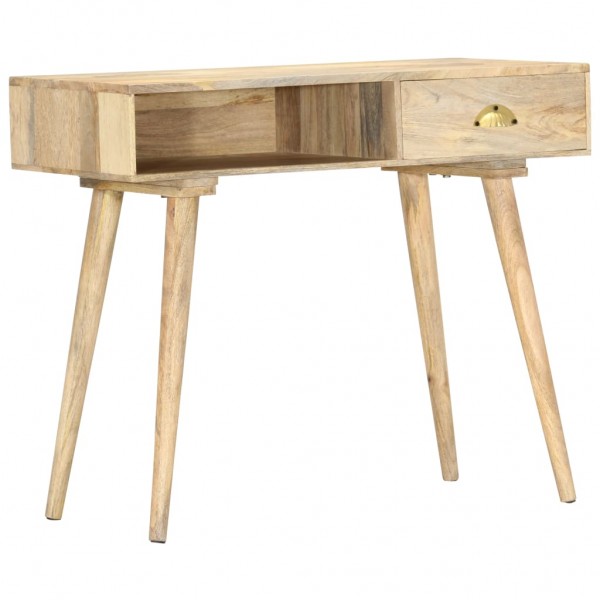 Mesa consola de madeira maciça de mangue 90x45x75 cm D