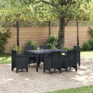 Mesa Exterior  Antracita Plástico Mediana Duradera Mesa de Patio D