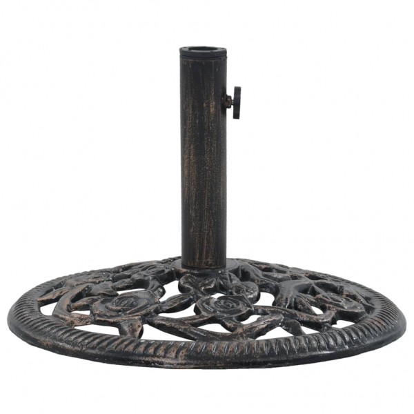 Base de guarda-chuva de ferro fundido de bronze 12 kg 48 cm D