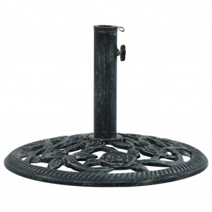 Base de guarda-chuva de ferro fundido verde 9 kg 40 cm D