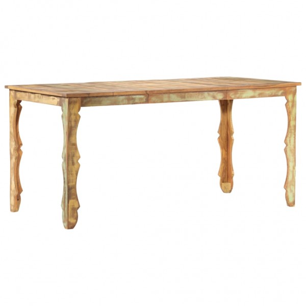 Mesa de jantar de madeira maciça reciclada 160x80x76 cm D