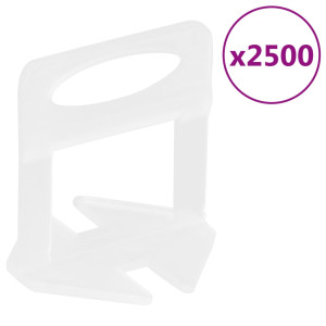 Calzos para nivelación de azulejos 2500 unidades 1 mm D