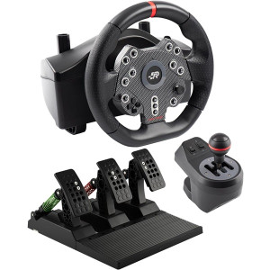Volante con pedales FR-TEC Grand Chelem MK II negro PREMIUM OCASION D