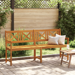 Banco de jardín 180x56x90 cm Madera maciza de acacia D