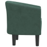 Sillón de terciopelo verde oscuro 4