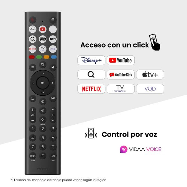 Smart TV HISENSE 65'' UHD 4K 65A6Q negro M 4