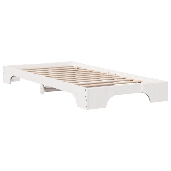 Base de Cama Blanca Madera maciza de Pino 80 x 200 cm Ligera M 2