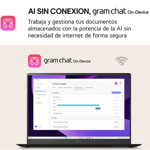 LG GRAM 16" Intel Core Ultra 7 32GB RAM 2TB 16Z90T-G.AD8BB negro M 7