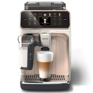 Cafetera Expreso PHILIPS Series 5500 Latte Go rosa/blanco D