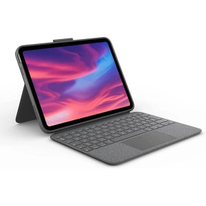 Funda Logitech Combo Touch iPad 10.9" 10.Gen gris D