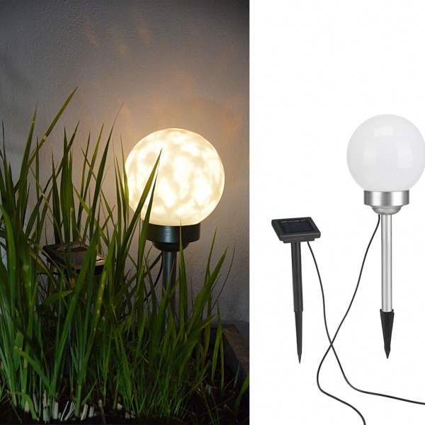 Hi Lámpara de bola solar LED de jardín giratoria 15 cm D