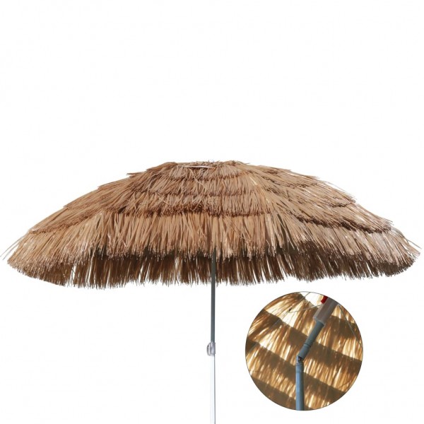 HI Um guarda-chuva de praia de Havai 160 cm beige D