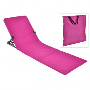 HI Cadeira de praia dobrável de PVC rosa D