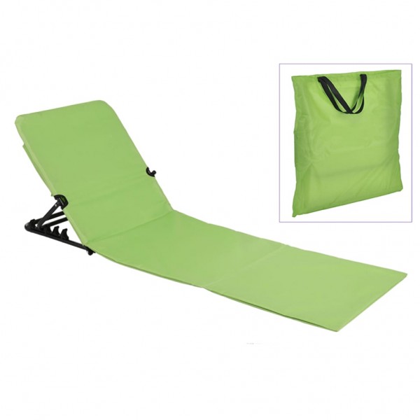 HI Esterilla silla plegable de playa PVC verde D