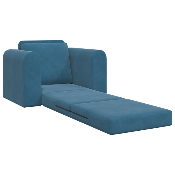 Sofá Cama 2 en 1 Azul 98x71x83 cm M 4