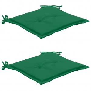 Cushion cadeira de jardim apoiado sob 2 uás tela verde Oxford D