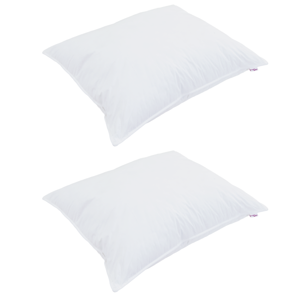 Almohadas 2 pcs Blanco 50 x 75 cm 130gsm 100% algodón M 3
