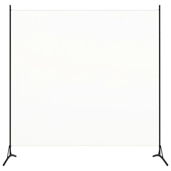 Biombo divisor de 1 panel blanco crema175x180 cm D