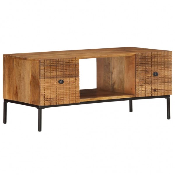 Mesa de centro de madeira maciça de mangue 90x45x40cm D