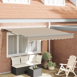 Toldo Retráctil Manual Beige 350x250 cm D