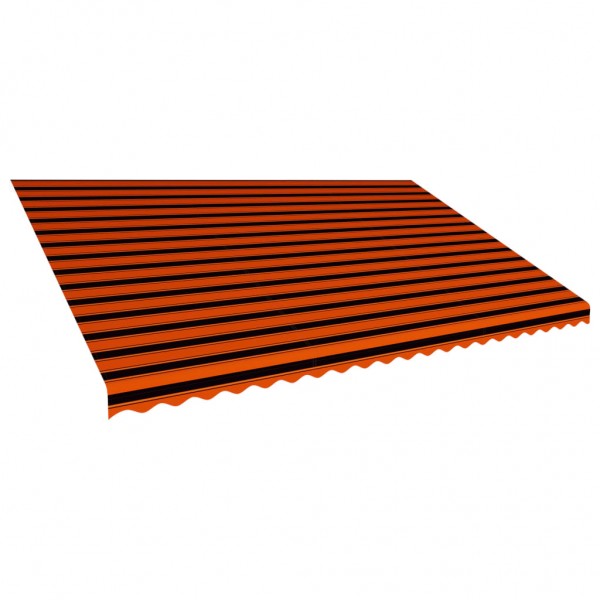 Toldo de lona laranja e marrom 500x300 cm D