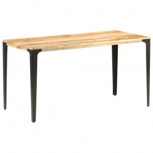 Mesa de comedor de madera maciza de mango 140x70x76 cm D